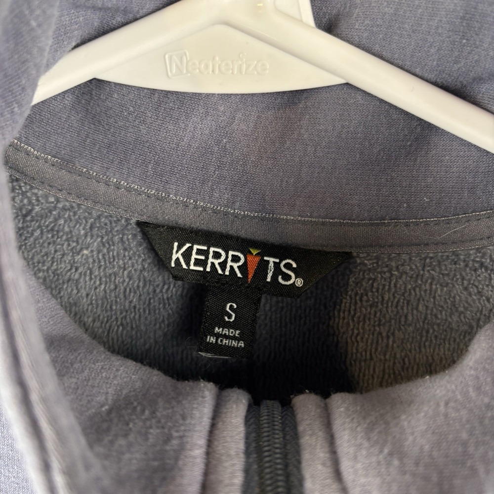 Kerrits Riding Shirt Women Small Blue Gray 1/4 Zip Mock Neck Pullover Equestrian - Picture 4 of 9